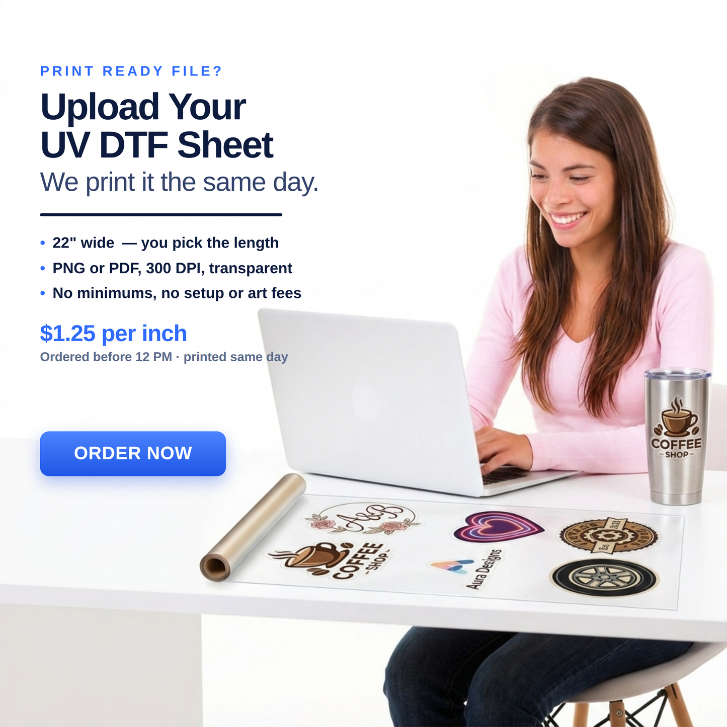 Upload Your UV DTF Gang Sheet