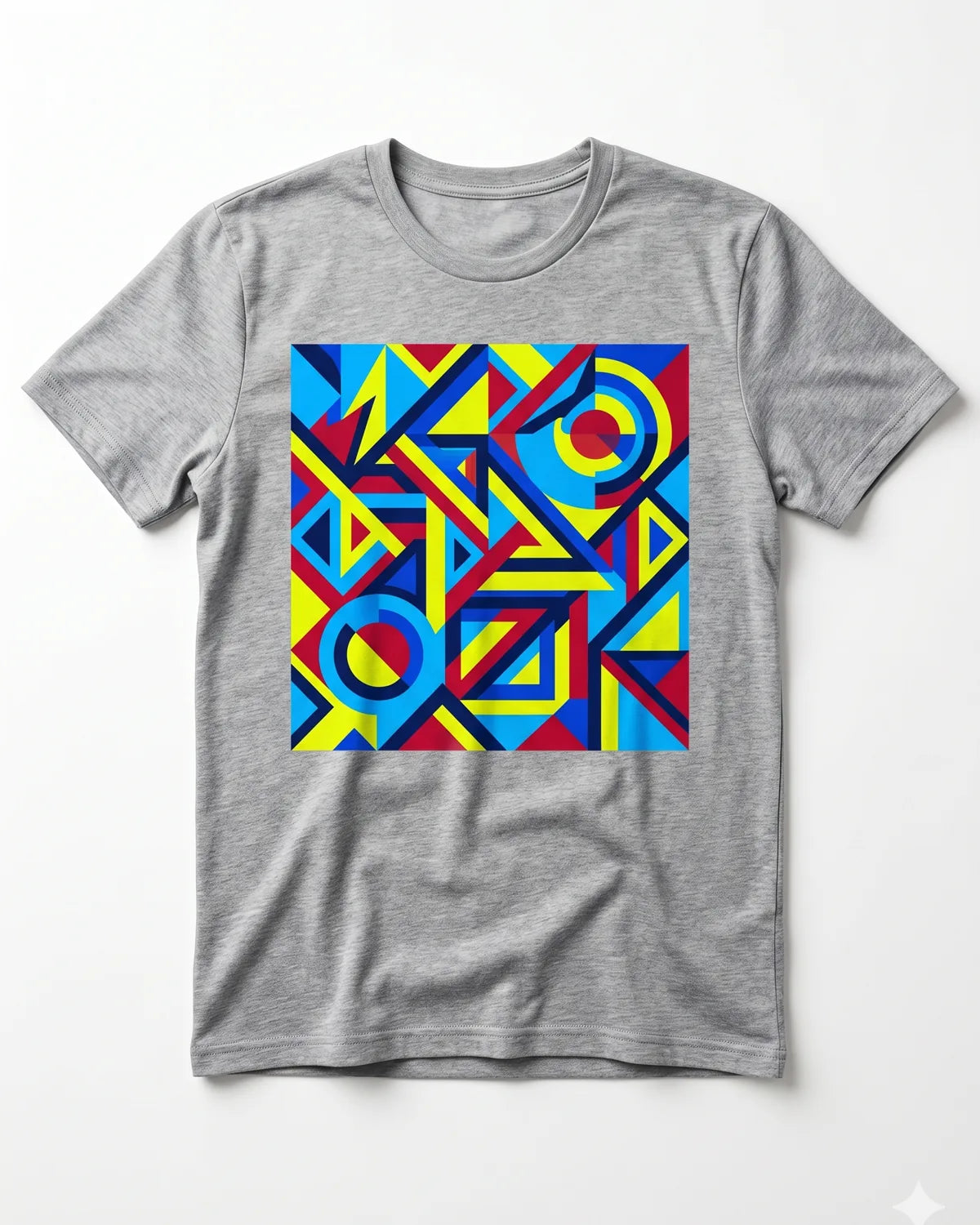 Full-color DTF transfer being heat-pressed onto a black t-shirt
